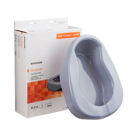 McKesson Gray 84 oz. Fracture Unisex Bedpan