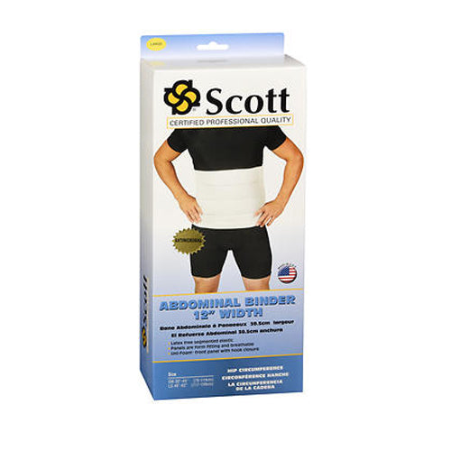 Scott Specialties, Scott Abdominal Binder 12 Inch Width Large, 1 Each