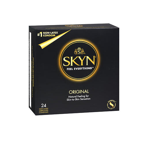 Lifestyles, Lifestyles Skyn Original Non-Latex Lubricated Condoms, 24 Each