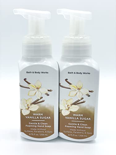 Bath and Body Works Gentle & Clean Foaming Hand Soap, 8.75 fl. oz. (Warm Vanilla Sugar, 2-Pack)