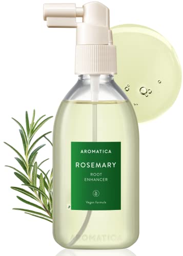 AROMATICA Rosemary Root Enhancer 3.38oz / 100ml �?Scalp Nourishing with Food-graded Rosemary Oil �?Relieves Itchy, Dry, Flaky Scalp - Free from Sulfate, Silicone, and Paraben