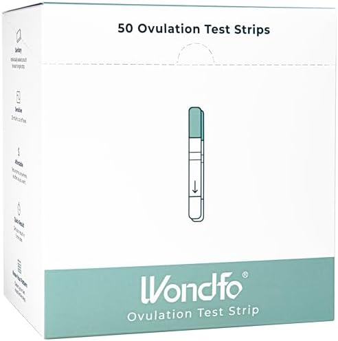 Wondfo Ovulation Test Strips - Women Fertility Tracking and Pregnancy Planning with Cycle-Detecting LH Surge - Highly Sensitive and Fast Result at Home Kit (50 Count)