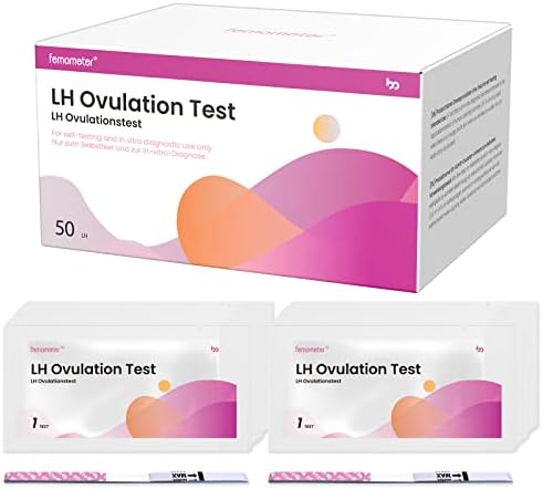 Femometer Ovulation Test Strips, 50 LH Strips for Women Over 99% Accurate & Easy to Use