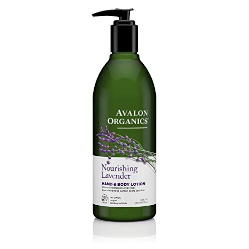 Avalon Organics Nourishing Lavender Hand & Body Lotion, 12 oz. (Pack of 2)