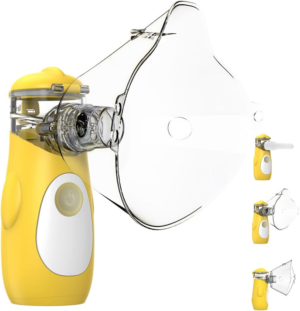 Letiloa QUILLE Portable Mesh Nebulizer for Kids & Adults, Model M205 Compressor Nebulizer Portable Atomizer for Travel Home Use