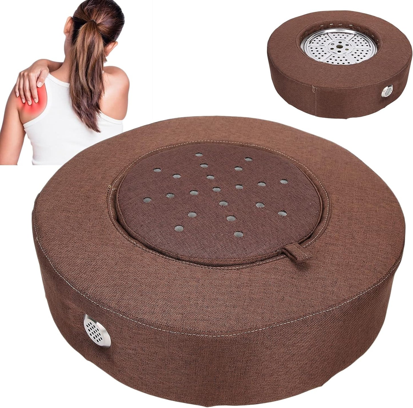 Moxibustion Pad, Moxibustion Seat Moxa Board Seat Stool for Abdomen Waist Back, Neck for Health Care