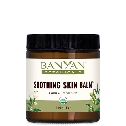 Banyan Botanicals Soothing Skin Balm �?Organic Herbal Skin Care Salve with Neem Leaf and Vetiver �?Cooling and Soothing Balm For Natural Skin Health �?4 oz �?Non GMO Sustainably Sourced Petroleum Free