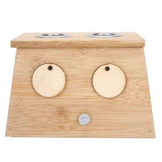 Moxa Sticks Burner Popular Moxibustion Bamboo Box Moxa Roll Stick Holder Case Acupoint Massage Device Tool Moxibustion Heating, 3 Types Moxibustion Box AcupunctureAlternative Medicine(2 Holes)