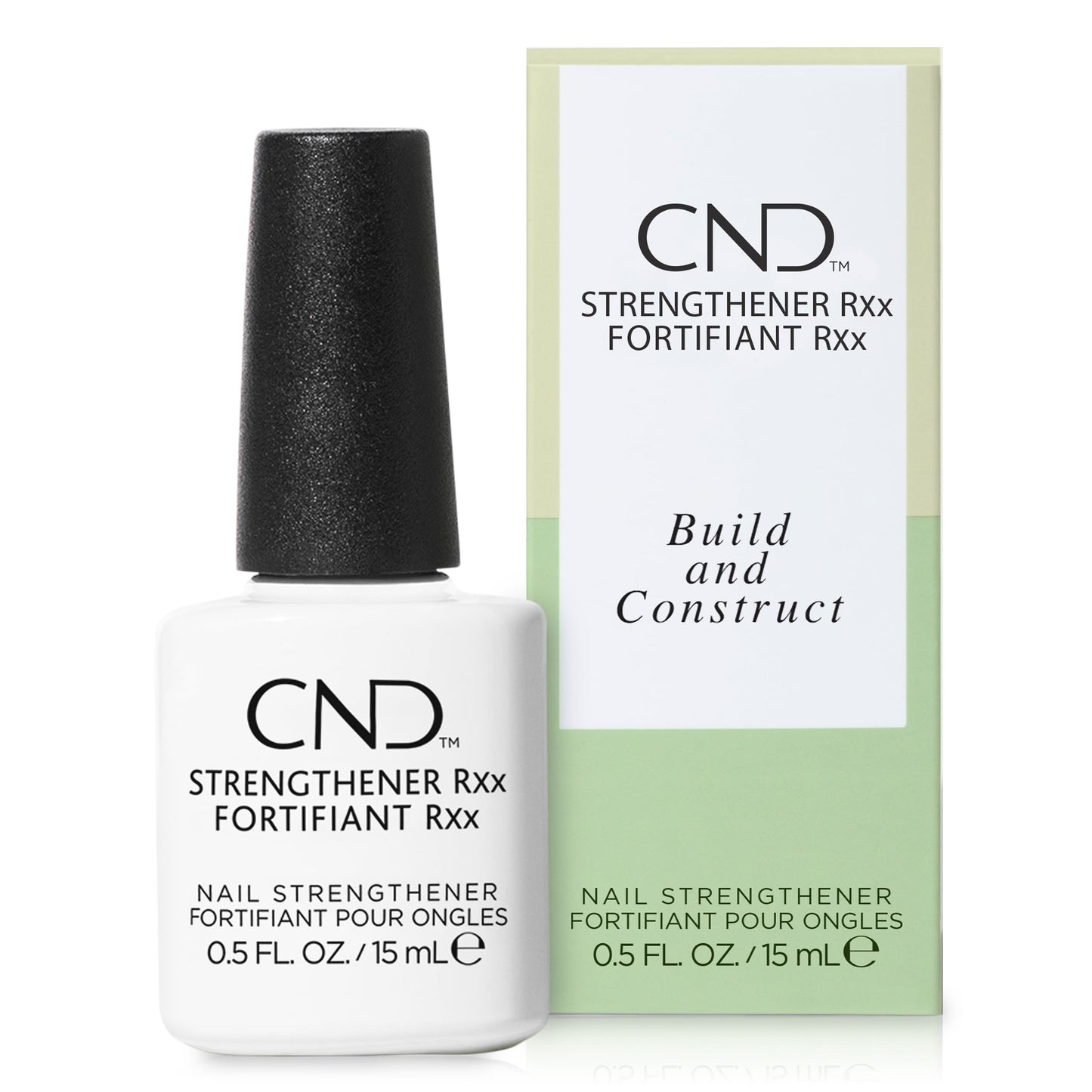 CND�?Strengthener RXx, Nail Strengthener for Tougher, Stronger Nails & Protection for Thin Nails, 0.5 Fl Oz (Pack of 1)