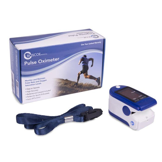 Roscoe OTC Fingertip Pulse Oximeter with Lanyard