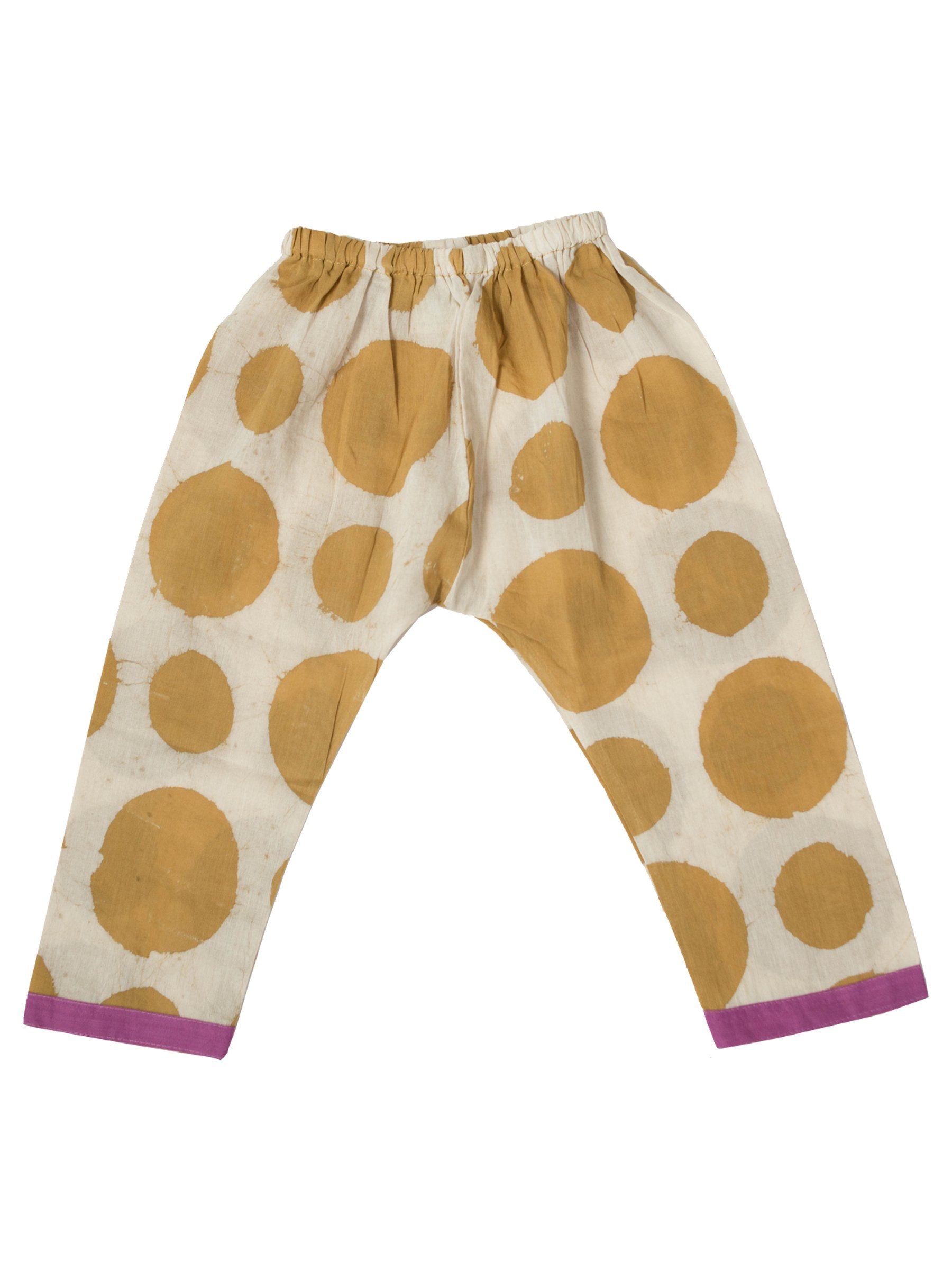 Baby Polka Pants Kids' + Baby Bottoms Mirasa Design 6m Forest Yellow