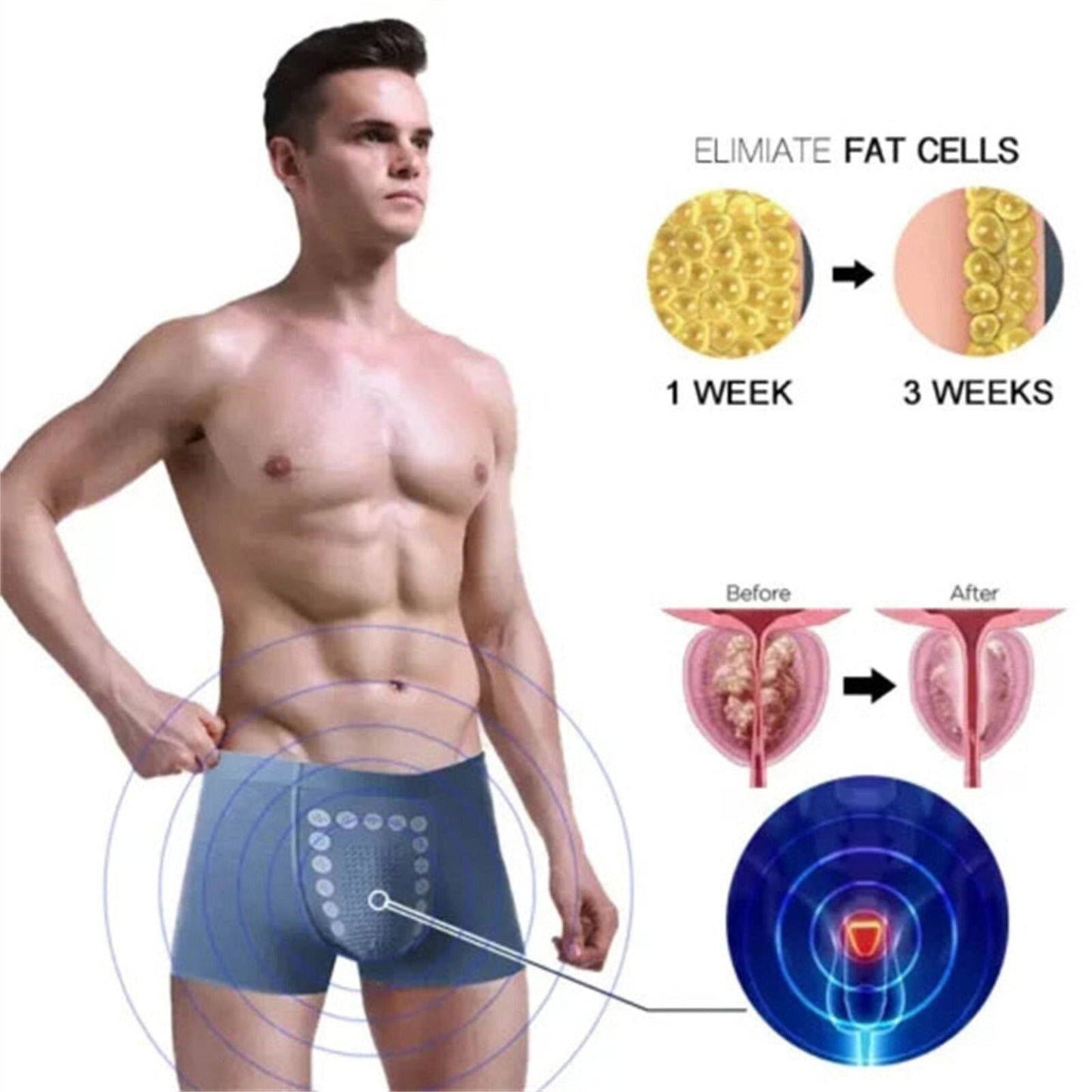 Male Sexy Ice Silk Breathable Boxer Shorts